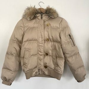 COACH Puffer Jacket with FUR HOOD